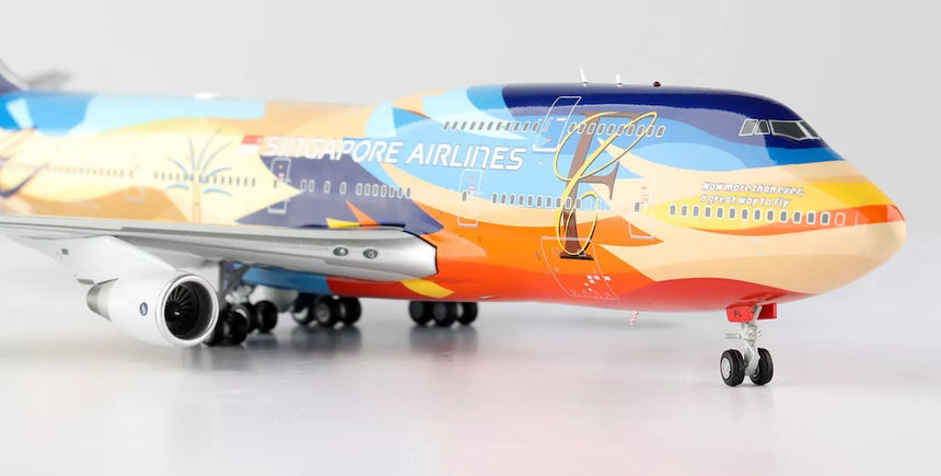 SQ Wings Singapore Airlines "Tropical" Boeing B747-400 9V-SPL 1/200 Scale