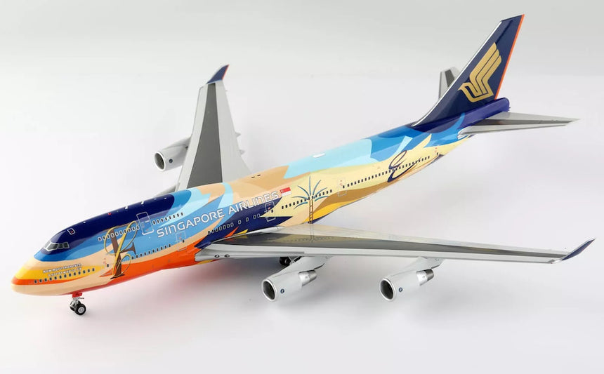 SQ Wings Singapore Airlines "Tropical" Boeing B747-400 9V-SPL 1/200 Scale