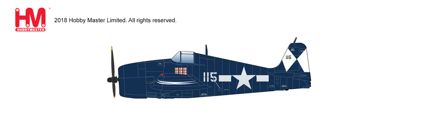 Hobby Master F6F-5 "Death & Destruction" BuNo 72534, VF-83, USS Essex, May 1945 1/32 Aircraft Scale Model