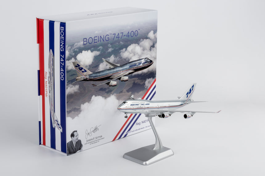 NG Models The Boeing Company Boeing House Colors Boeing 747-400 N401PW (Ultimate) 1/400 Aircraft Scale Model