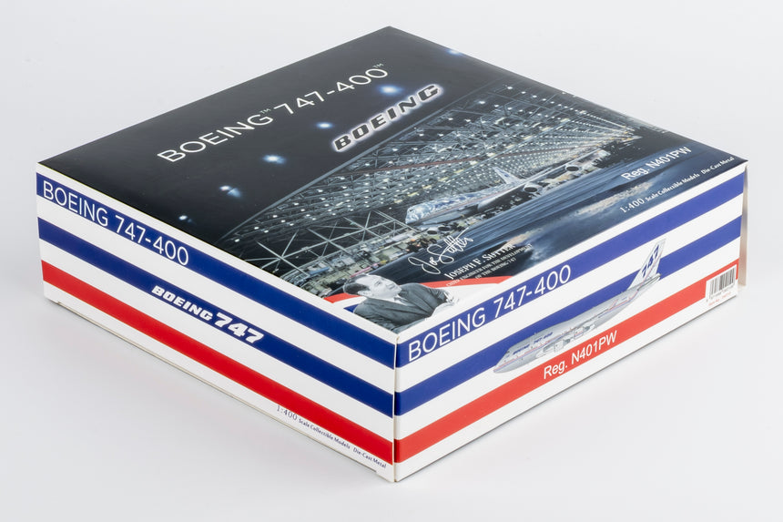 NG Models The Boeing Company Boeing House Colors Boeing 747-400 N401PW 1/400 Aircraft Scale Model