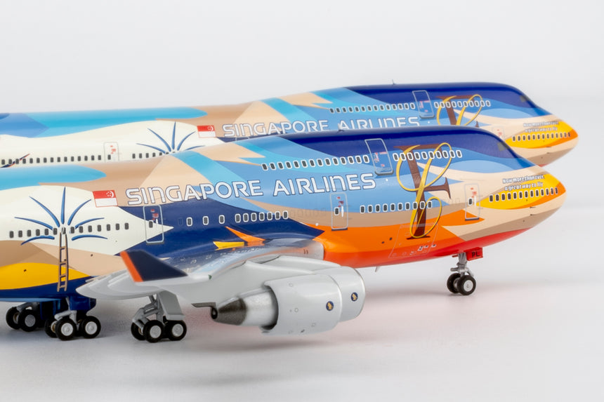 NG Models Singapore Airlines "Tropical" livery Boeing 747-400 9V-SPL 1/400 Aircraft Scale Model
