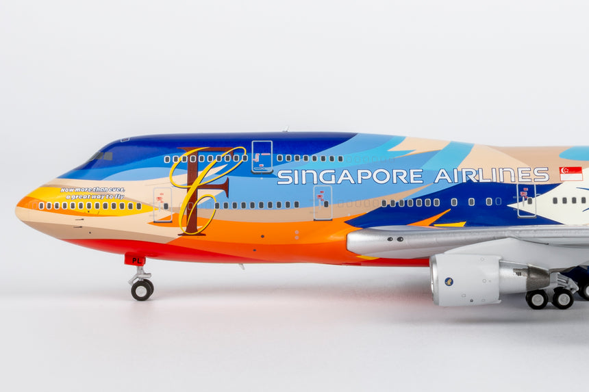 NG Models Singapore Airlines "Tropical" livery Boeing 747-400 9V-SPL 1/400 Aircraft Scale Model