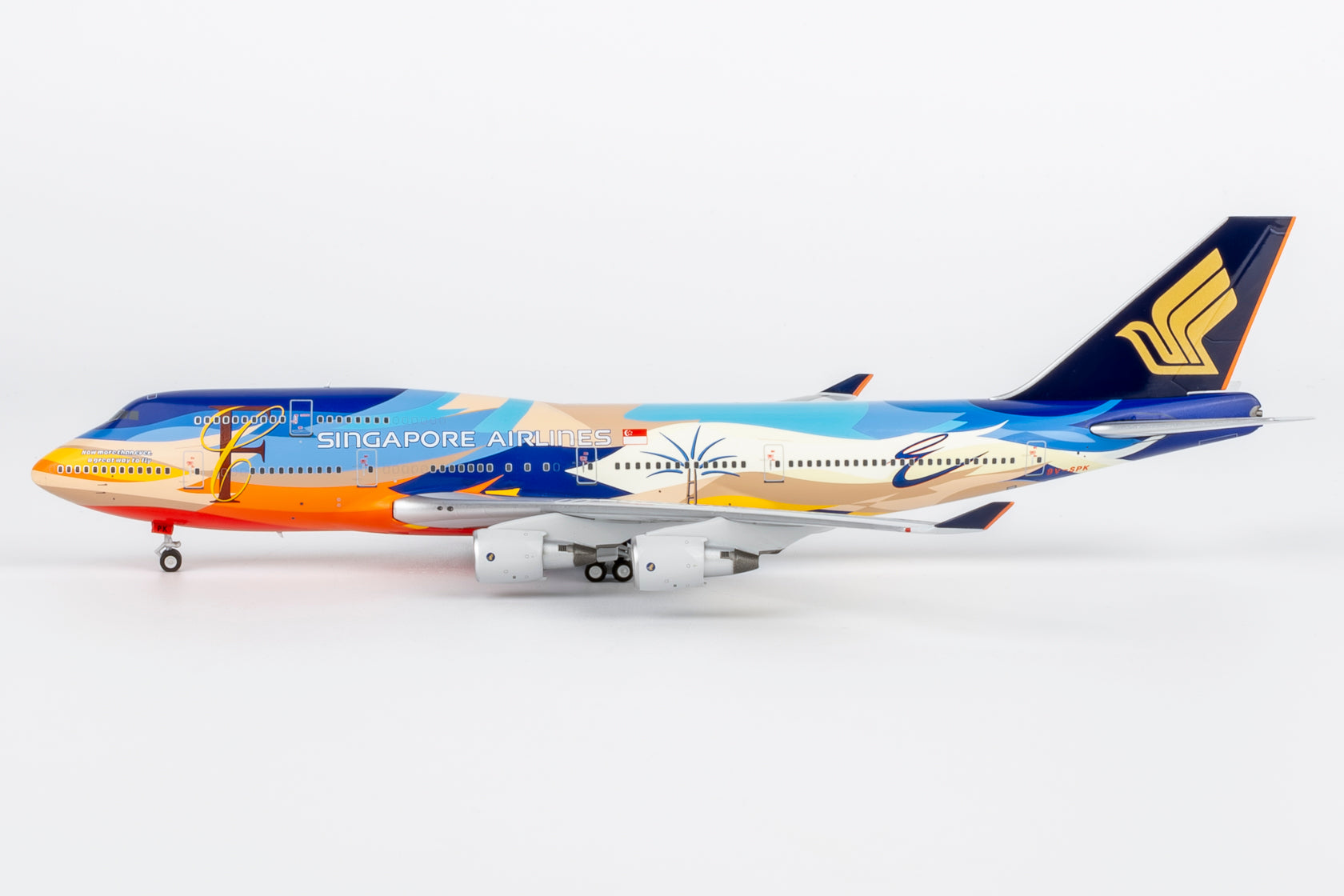 レア物！！SINGAPORE AIRLINE BOEING747-400模型 NG Models Singapore Airlines 