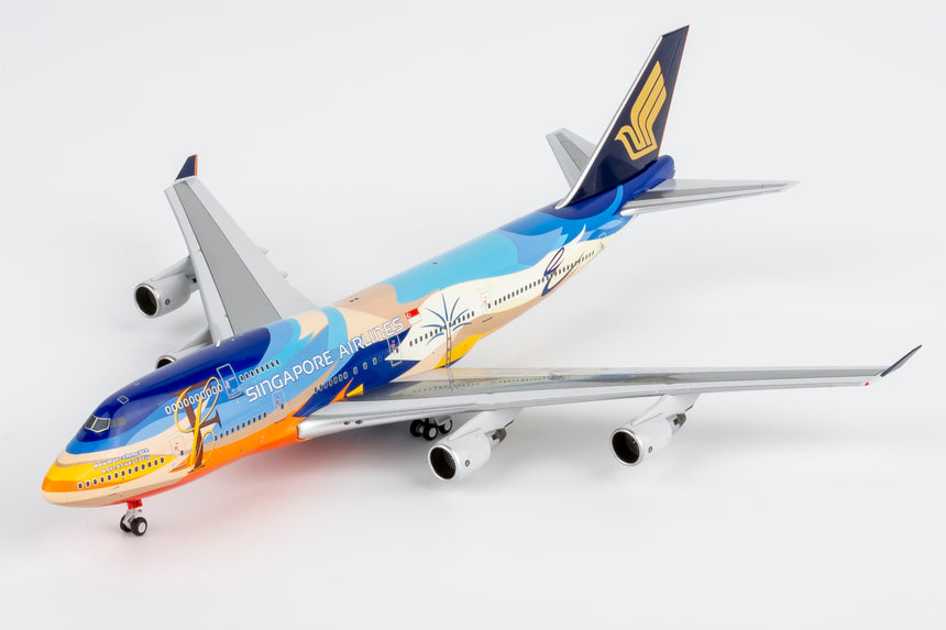 NG Models Singapore Airlines "Tropical" livery Boeing 747-400 9V-SPK 1/400 Aircraft Scale Model