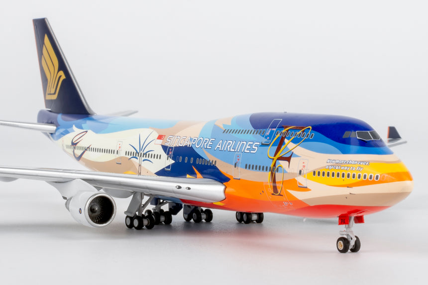 NG Models Singapore Airlines "Tropical" livery Boeing 747-400 9V-SPK 1/400 Aircraft Scale Model