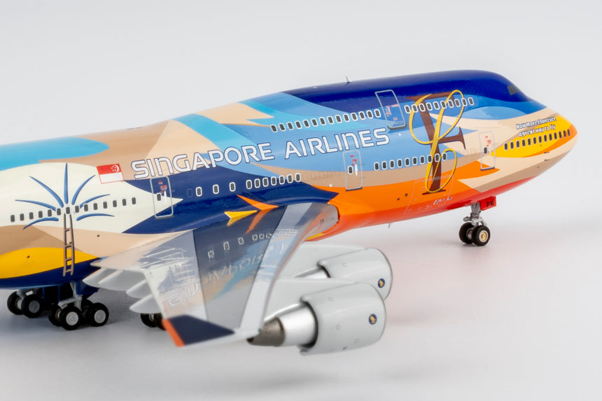 NG Models Singapore Airlines "Tropical" livery Boeing 747-400 9V-SPK 1/400 Aircraft Scale Model