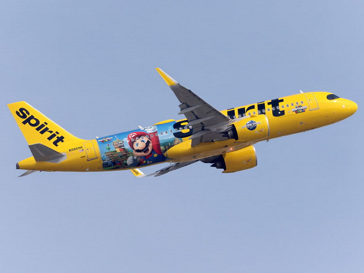 当店の記念日 Phoenix Spirit Airlines Airbus A320Neo Nintendo Mario N986NK 航空機・ヘリコプター