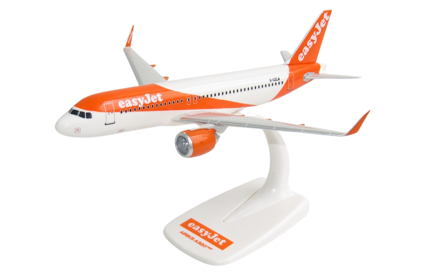 EasyJet Airbus A320Neo Snap-fit Model Plane 1/200