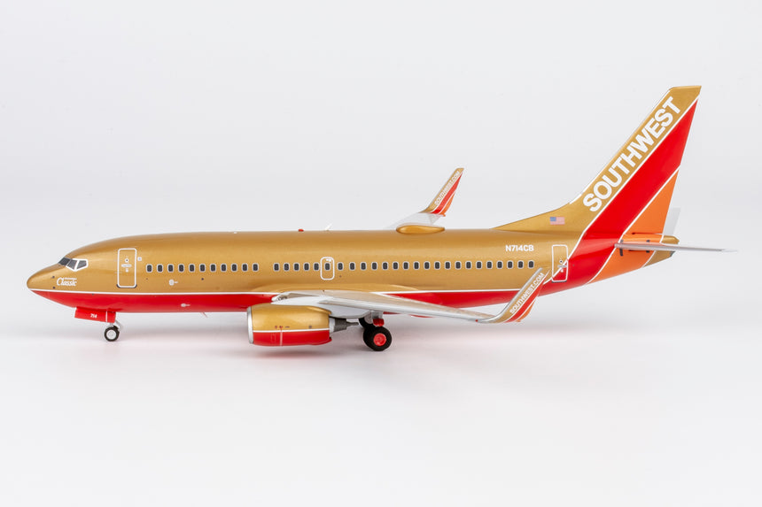 NG Models Southwest Airlines Desert Gold retro livery Boeing 737-700/w N714CB 1/200 Aircraft Scale Model