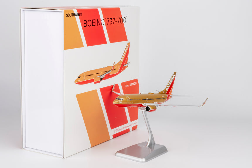 NG Models Southwest Airlines Desert Gold retro livery Boeing 737-700/w N714CB 1/200 Aircraft Scale Model