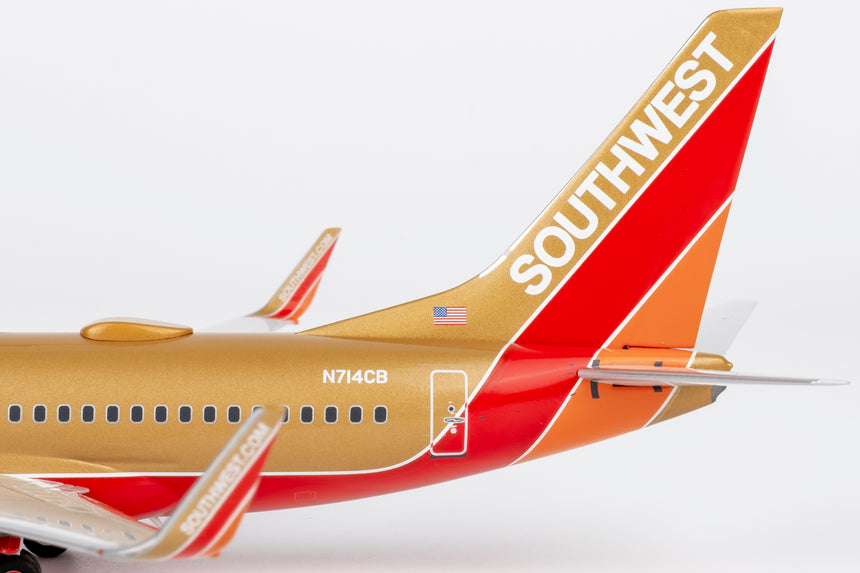 NG Models Southwest Airlines Desert Gold retro livery Boeing 737-700/w N714CB 1/200 Aircraft Scale Model