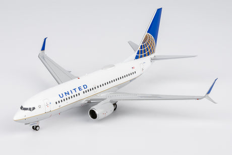 NG Models United Airlines CO-UA merged livery; with scimitar winglets Boeing 737-700/w N27734 1/200 Aircraft Scale Model