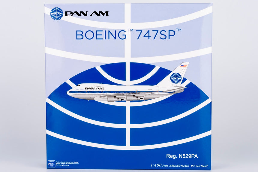 NG Models Pan American World Airways - Pan Am "Clipper America" Boeing 747SP N529PA 1/400 Scale