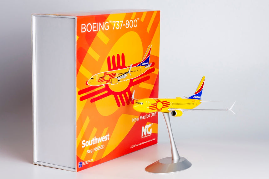 NG Models Southwest Airlines 737-800/w N8655D New Mexico One cs; with scimitar winglets 1/200 Scale