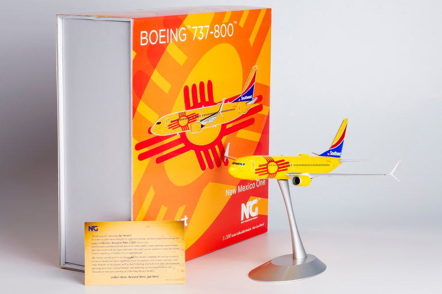 NG Models Southwest Airlines 737-800/w N8655D New Mexico One cs; with scimitar winglets 1/200 Scale