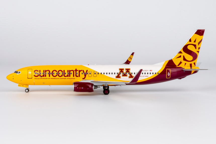 NG Models Sun Country Airlines "New Golden Gophers" Livery Boeing 737-800/w N809SY 1/200 Aircraft Scale Model