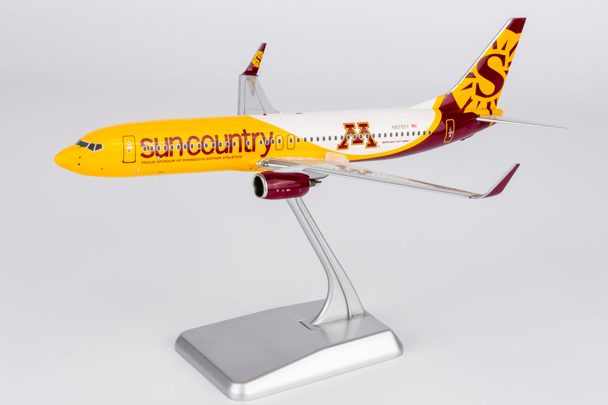 NG Models Sun Country Airlines "New Golden Gophers" Livery Boeing 737-800/w N809SY 1/200 Aircraft Scale Model