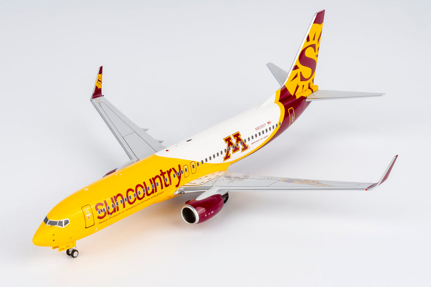 NG Models Sun Country Airlines "New Golden Gophers" Livery Boeing 737-800/w N809SY 1/200 Aircraft Scale Model