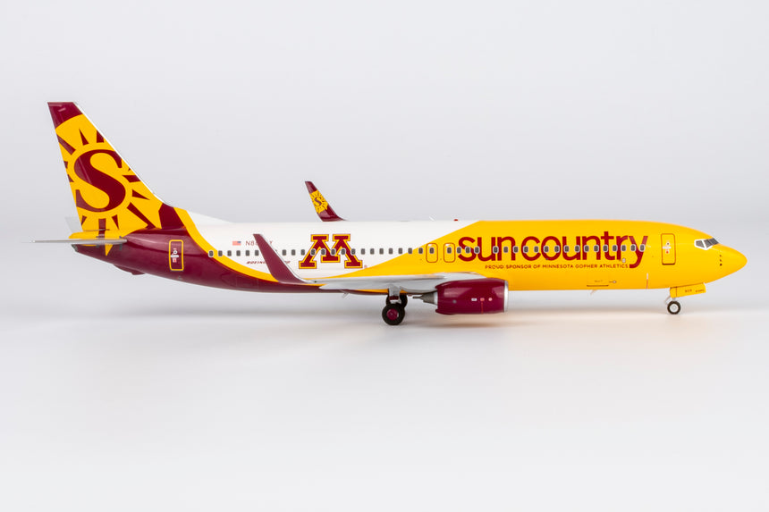 NG Models Sun Country Airlines "New Golden Gophers" Livery Boeing 737-800/w N809SY 1/200 Aircraft Scale Model