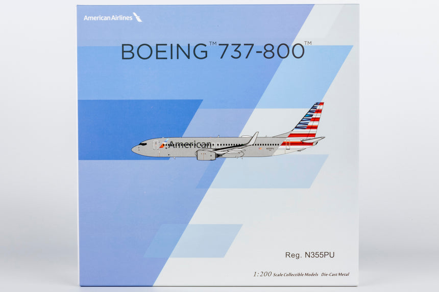 NG Models American Airlines Boeing 737-800/w N355PU 1/200 Aircraft Scale Model