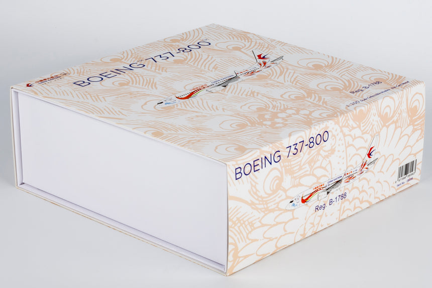 NG Models China Eastern Airlines "Orange Peacock" livery Boeing 737-800/w B-1788 1/200 Aircraft Scale Model