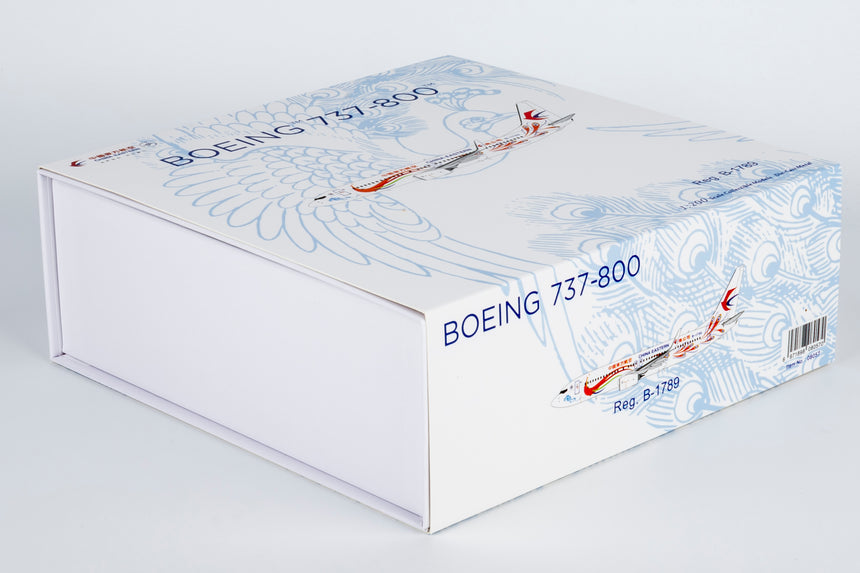 NG Models China Eastern Airlines "Orange Peacock" livery Boeing 737-800/w B-1789 1/200 Aircraft Scale Model