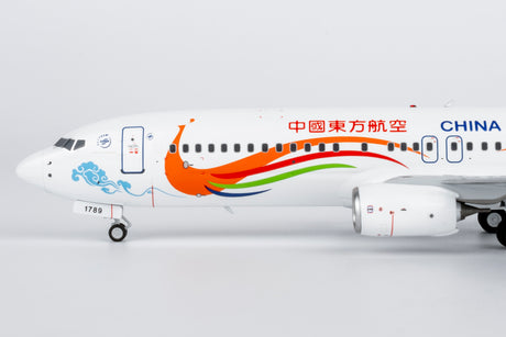 NG Models China Eastern Airlines "Orange Peacock" livery Boeing 737-800/w B-1789 1/200 Aircraft Scale Model