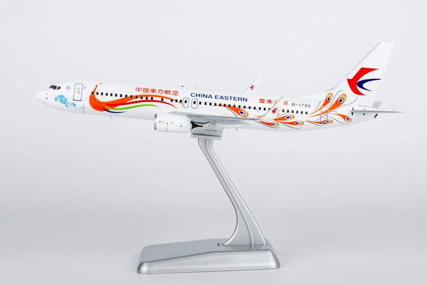 NG Models China Eastern Airlines "Orange Peacock" livery Boeing 737-800/w B-1789 1/200 Aircraft Scale Model