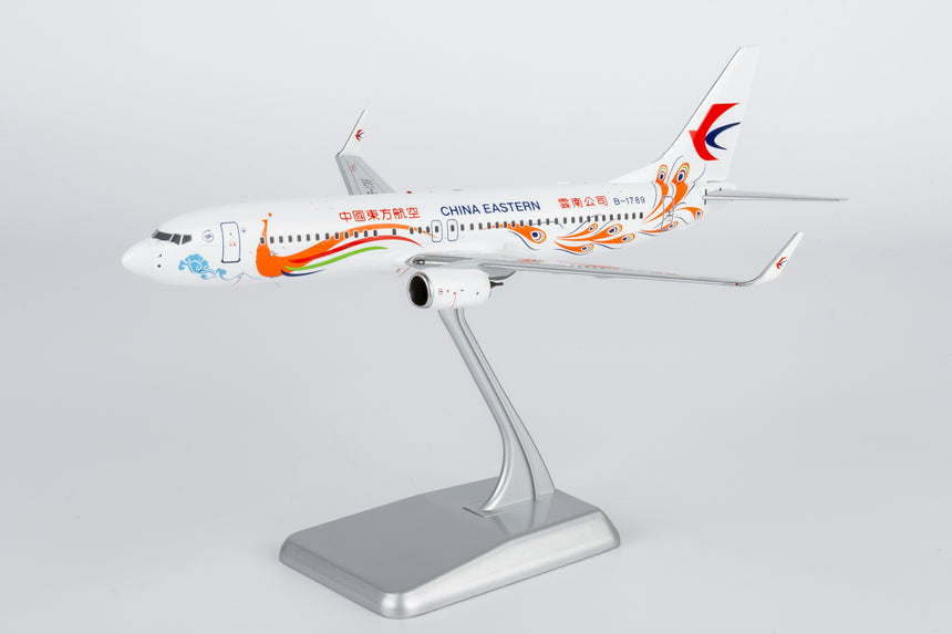 NG Models China Eastern Airlines "Orange Peacock" livery Boeing 737-800/w B-1789 1/200 Aircraft Scale Model