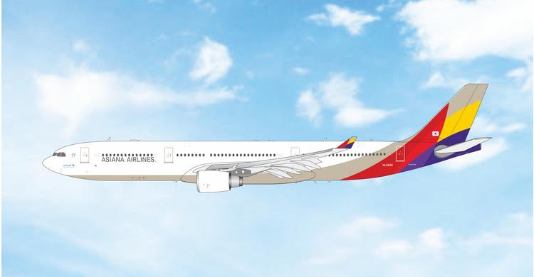 Phoenix Asiana Airlines Airbus A330-300 HL8282 1/400 Aircraft Scale Model