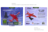 Postage Stamp Military RAF Red Arrows T-1 Bae Hawk 1/100 Aircraft Scale Model