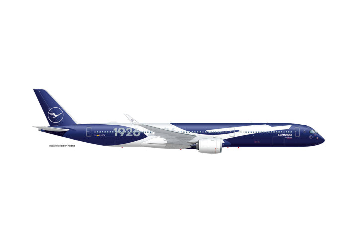Herpa Lufthansa Airbus A350-1000 - D-AIFA "Germany" "100 Years" 1/200 Aircraft Scale Model