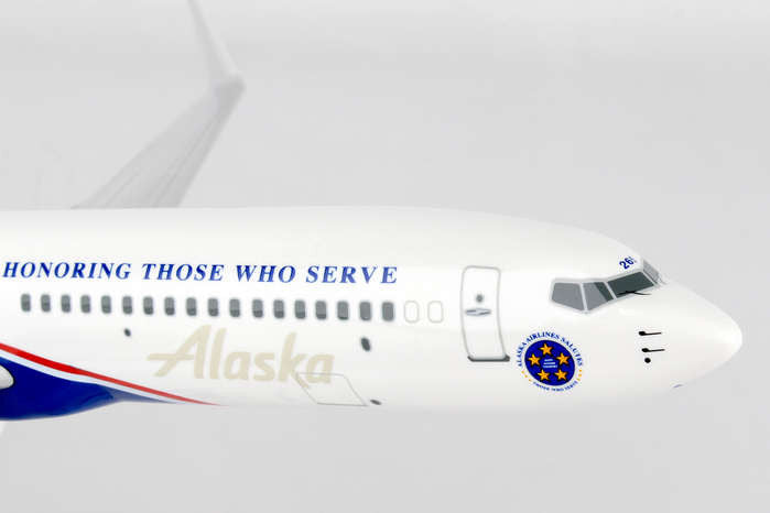 SkyMarks Alaska Airlines Boeing 737-900 Veterans 1/130 Scale