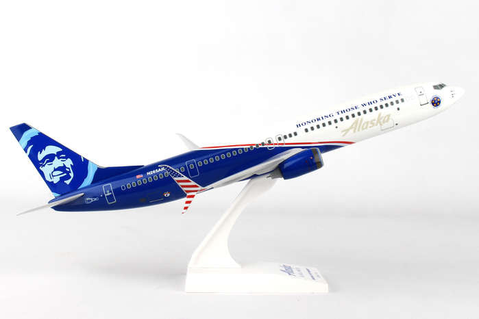 SkyMarks Alaska Airlines Boeing 737-900 Veterans 1/130 Scale