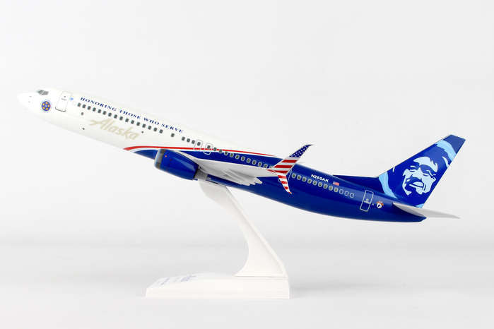 SkyMarks Alaska Airlines Boeing 737-900 Veterans 1/130 Scale
