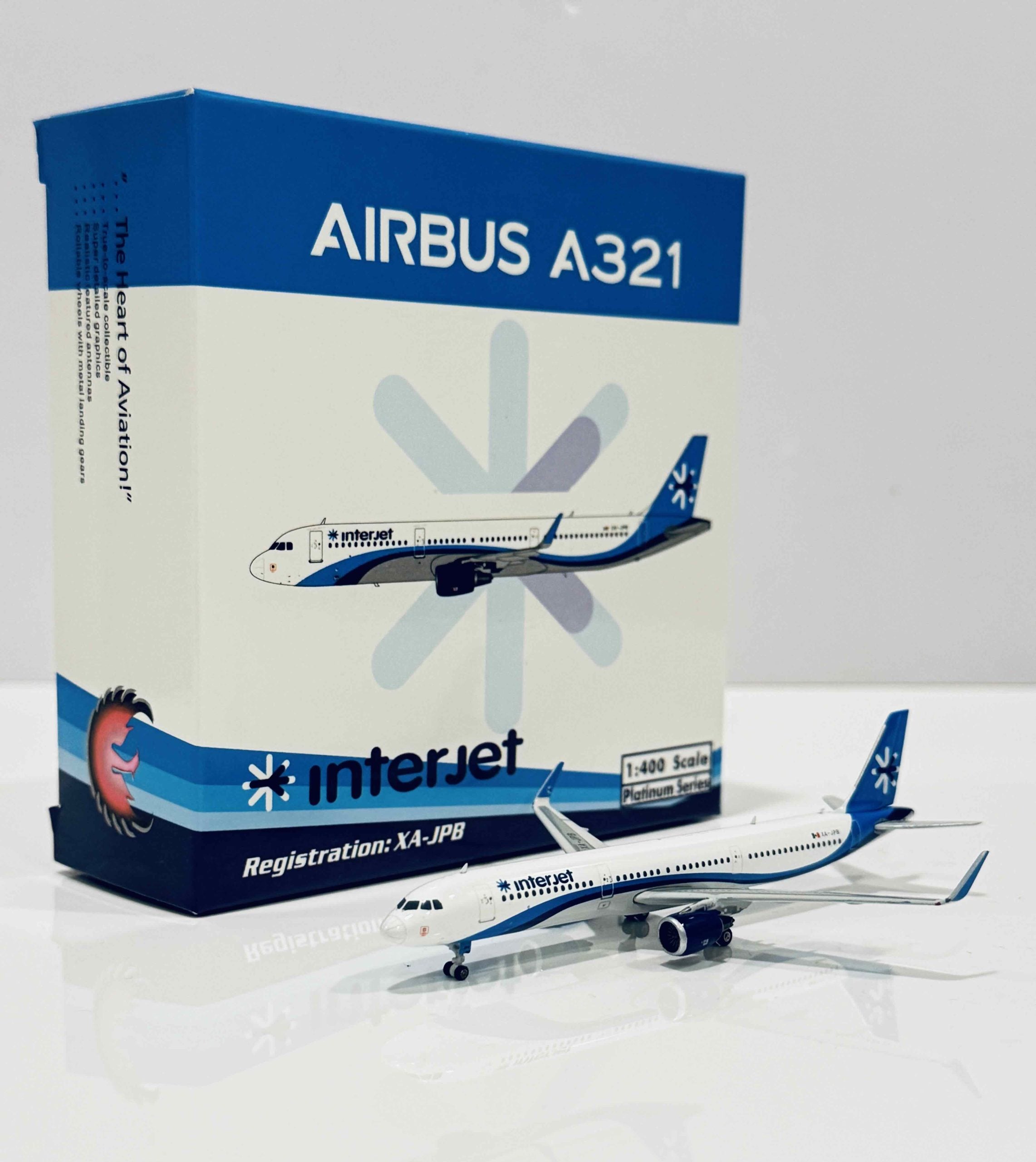 Phoenix Interjet Airbus A321 XA-JPB 1/400 - Aircraft Model Store