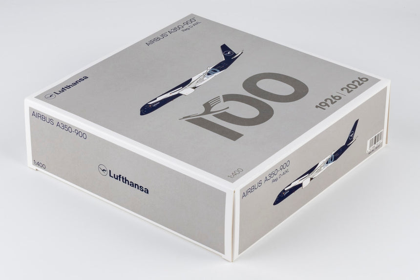 NG Models Lufthansa Airbus A350-900 D-AIXL (100 Years Anniversary) 1/400 Aircraft Scale Model