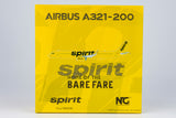 NG Models Spirit Airlines Airbus A321-200/w N660NK 1/400 Aircraft Scale Model