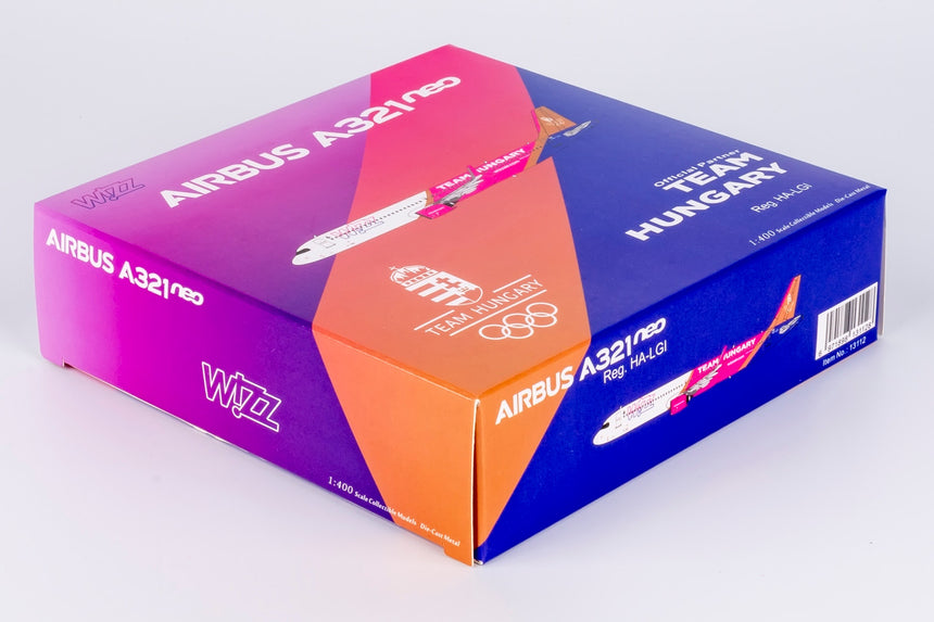 NG Models Wizz Air "Team Hungary" Airbus A321neo HA-LGI 1/400 Scale
