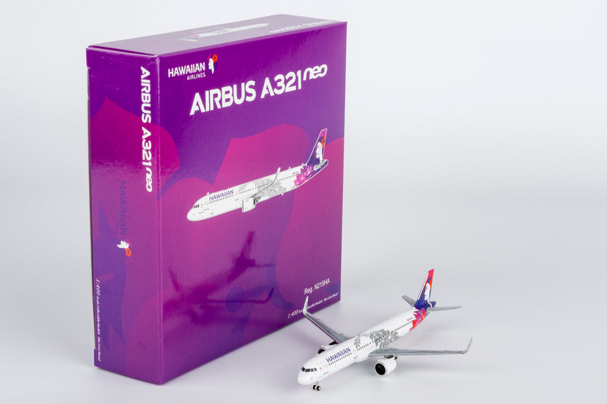 NG Models Hawaiian Airlines Airbus A321neo N215HA 1/400 Aircraft Scale Model