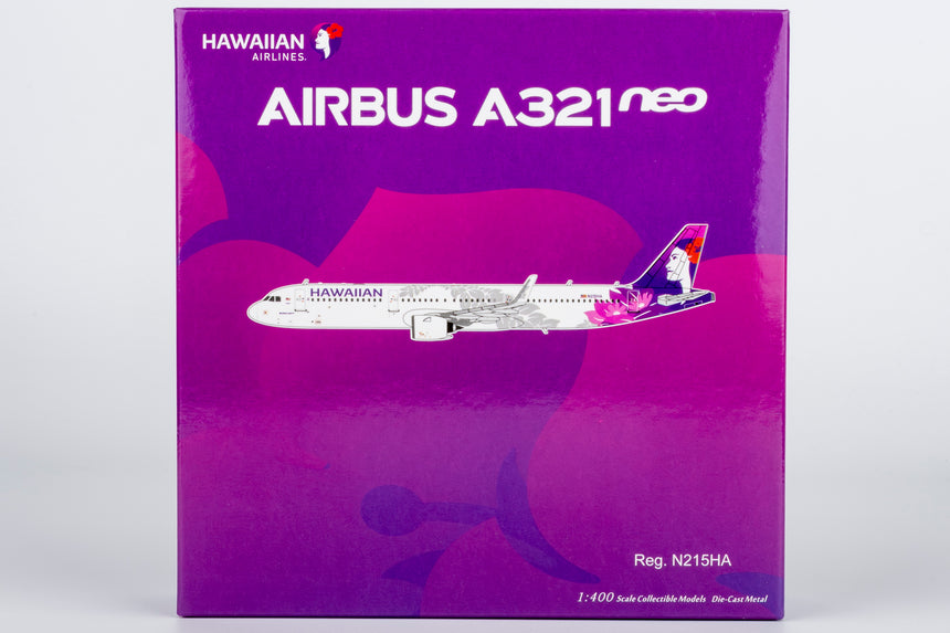 NG Models Hawaiian Airlines Airbus A321neo N215HA 1/400 Aircraft Scale Model