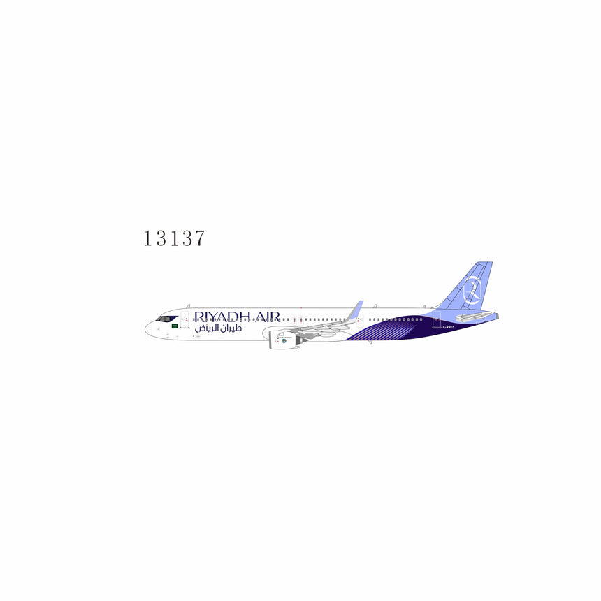 NG Models Riyadh Air (former XLR prototype painted in "Riyadh Air" livery for the upcoming Paris Air Show) Airbus A321XLR F-WWBZ 1/400 Aircraft Scale Model