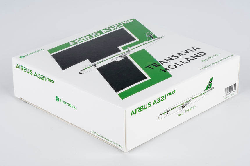 NG Models Transavia (1960s Retro colors) Airbus A321neo PH-YHD 1/400 Aircraft Scale Model