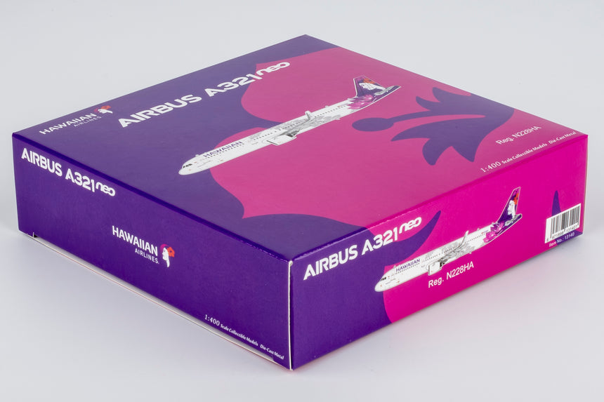 NG Models Hawaiian Airlines Airbus A321neo N228HA 1/400 Aircraft Scale Model
