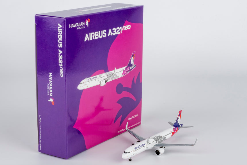 NG Models Hawaiian Airlines Airbus A321neo N228HA 1/400 Aircraft Scale Model