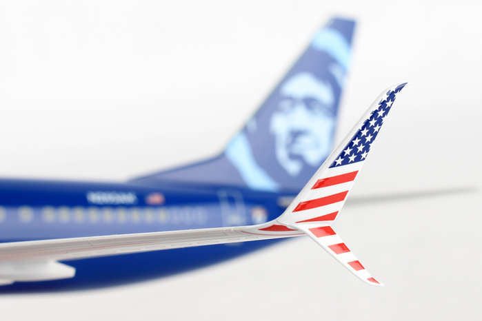 SkyMarks Alaska Airlines Boeing 737-900 Veterans 1/130 Scale