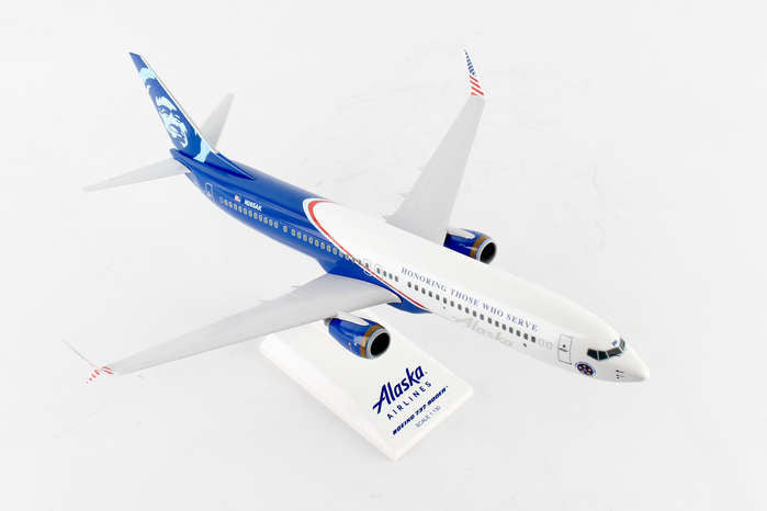 SkyMarks Alaska Airlines Boeing 737-900 Veterans 1/130 Scale