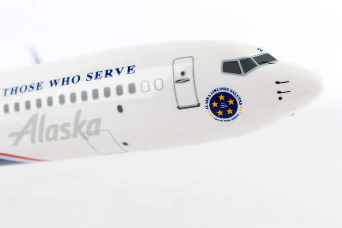 SkyMarks Alaska Airlines Boeing 737-900 Veterans 1/130 Scale