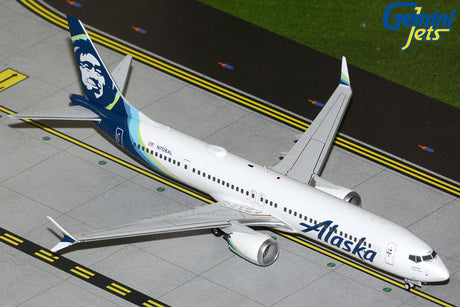 GeminiJets Alaska Airlines Boeing B737 MAX 9 N708AL 1/200 Aircraft Scale Model